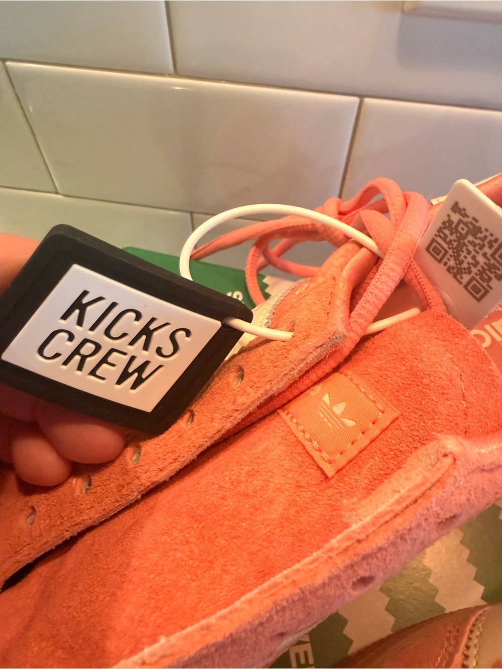 adidas x Sporty & Rich Pink Suede Sneakers - NWT (woman’s 8.5) - Picture 3 of 9